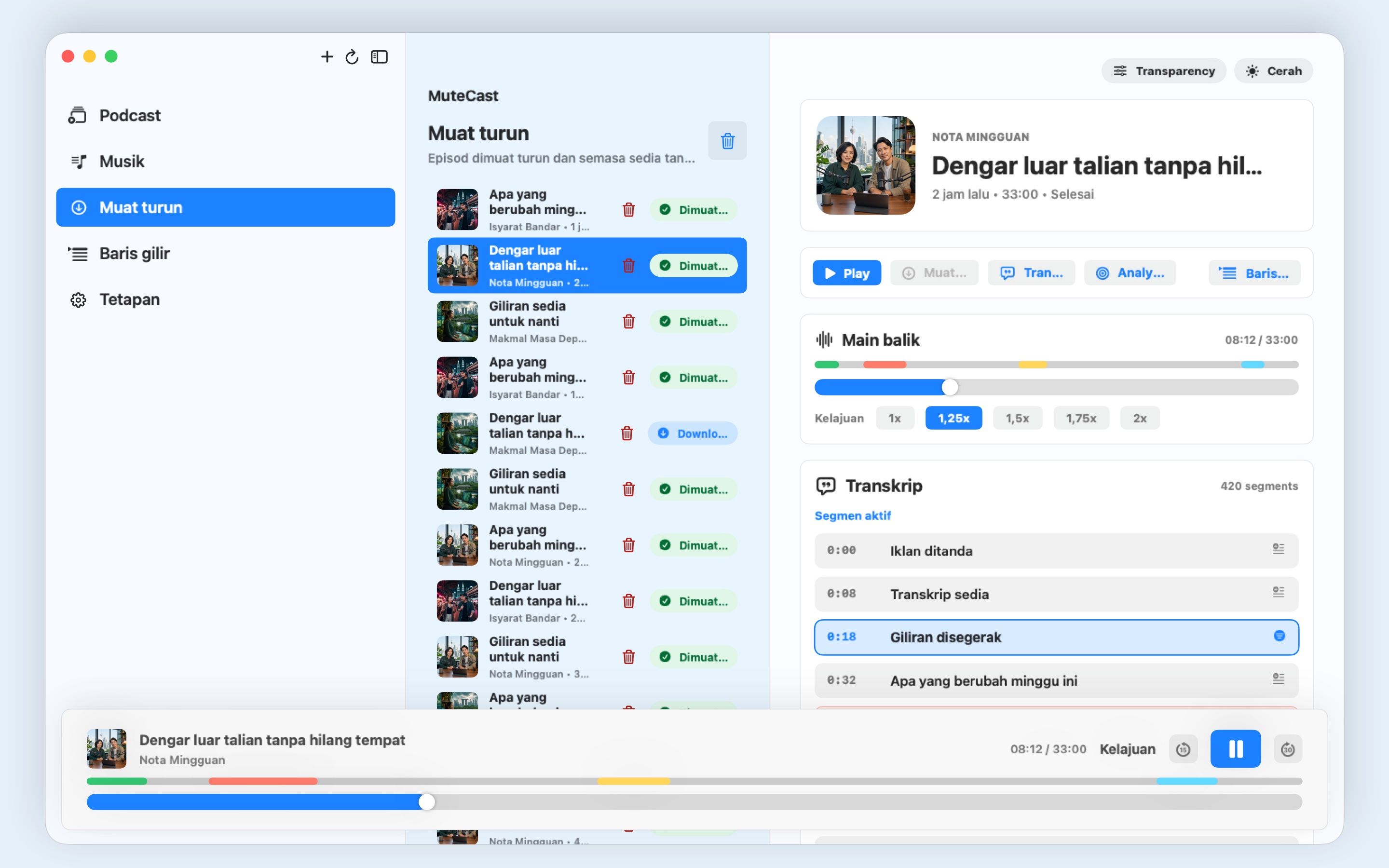 MuteCast macos App Store screenshot 1
