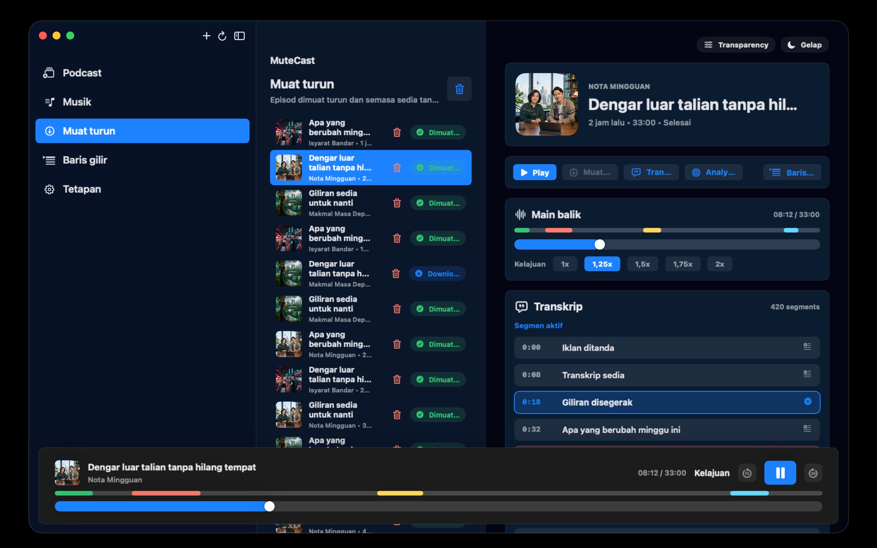 MuteCast macos App Store screenshot 2