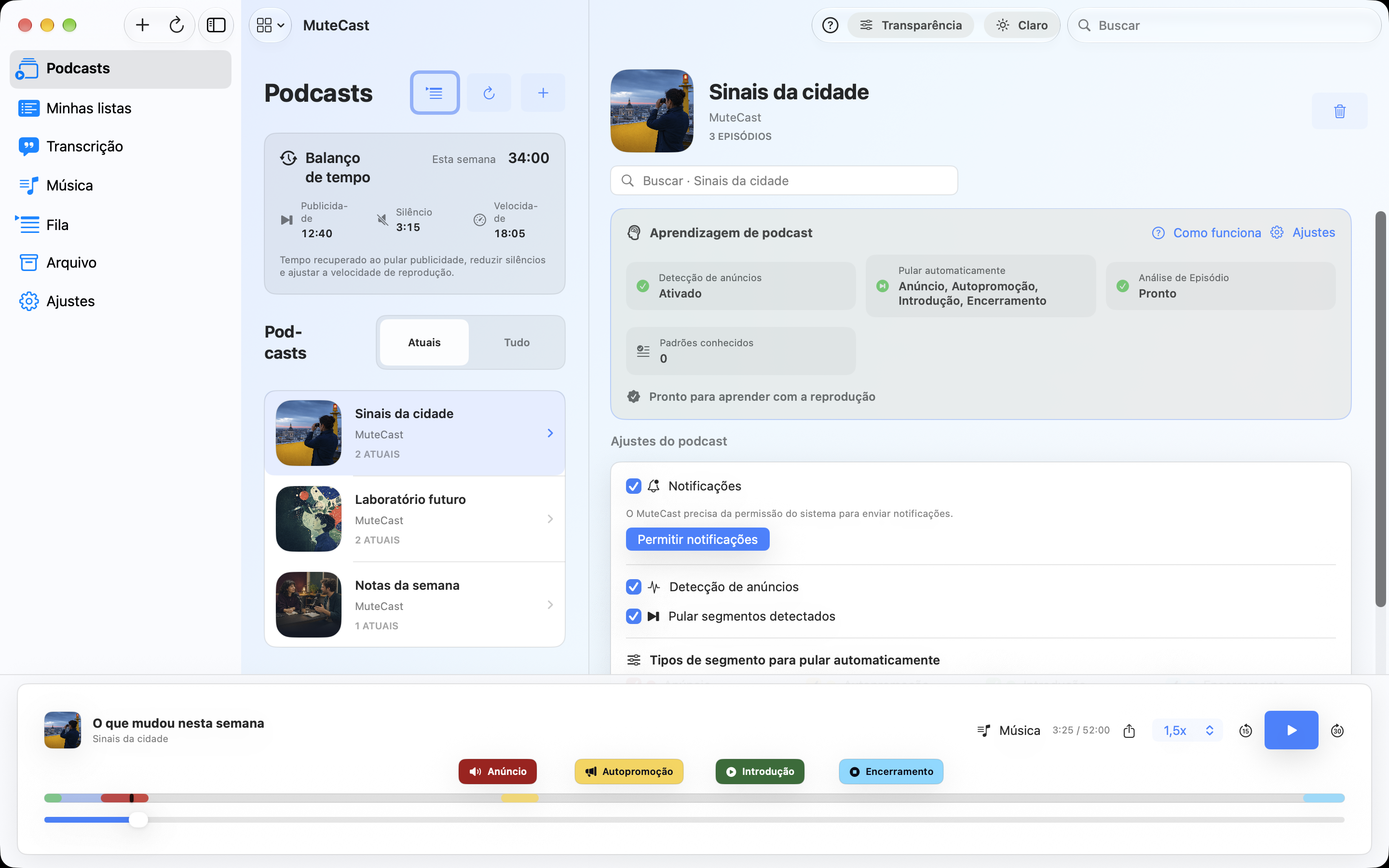 MuteCast Mac screenshot 5: mac light library