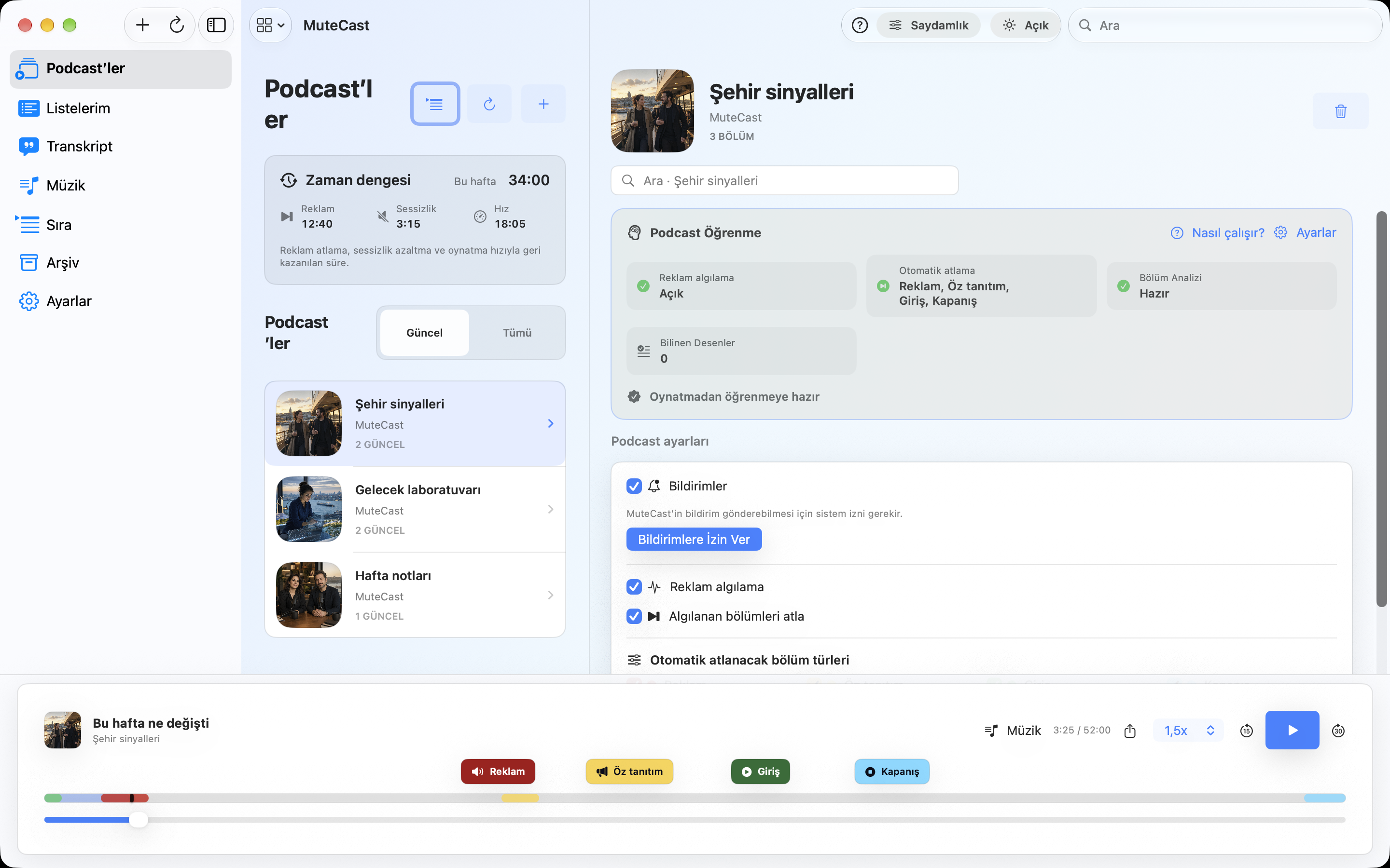 MuteCast Mac screenshot 5: mac light library