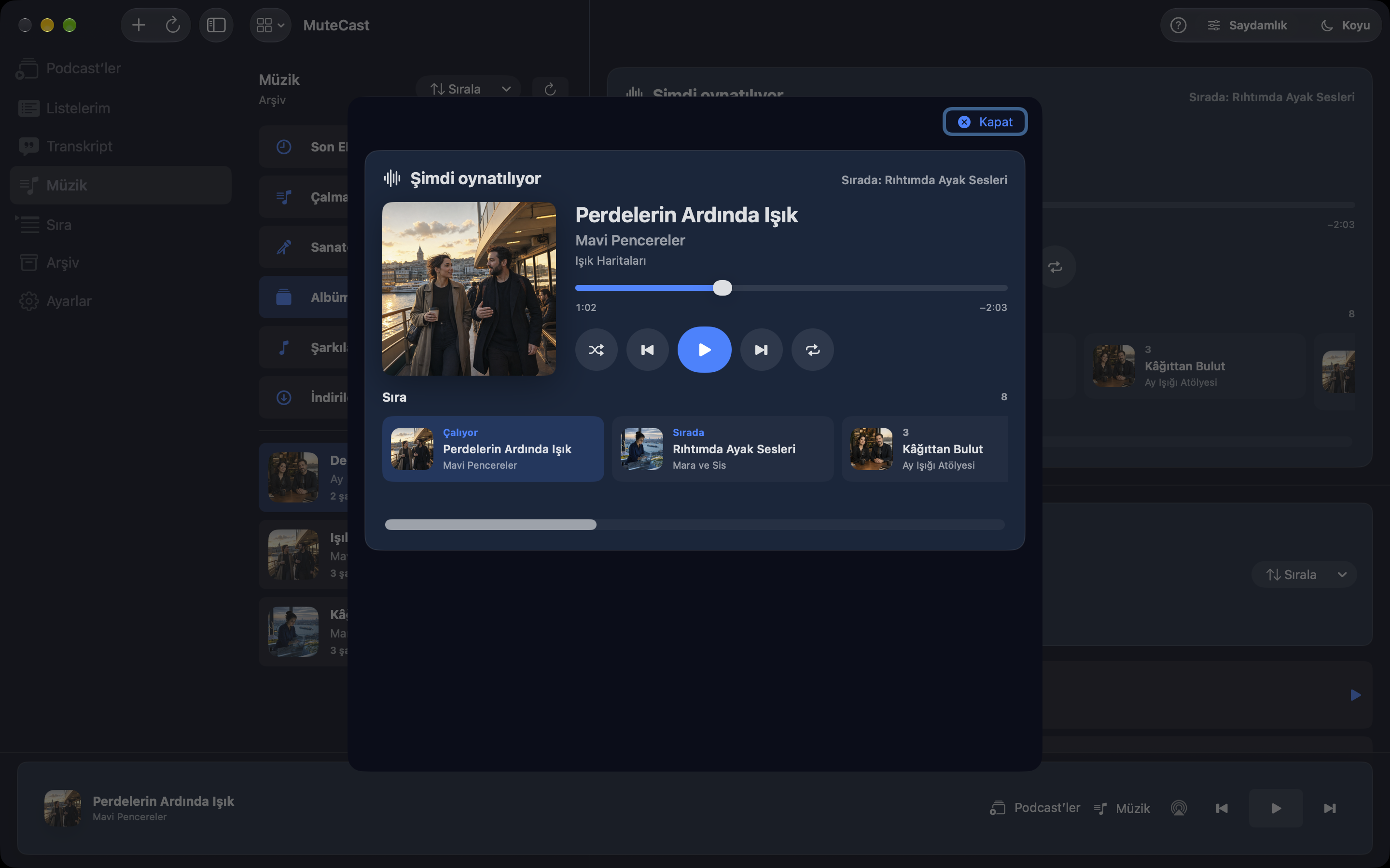 MuteCast Mac screenshot 10: Müzik çalar