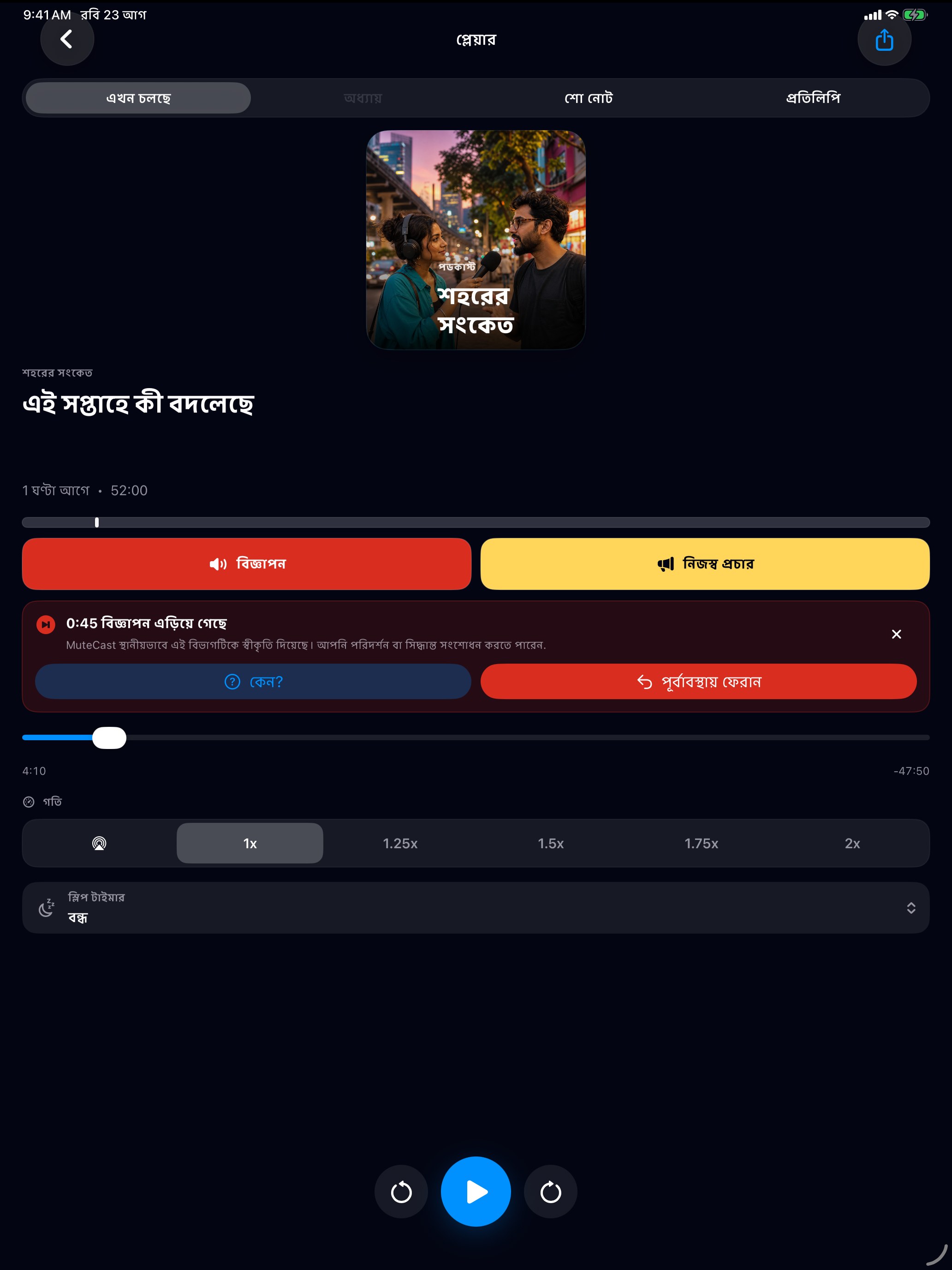 MuteCast ipados App Store screenshot 3