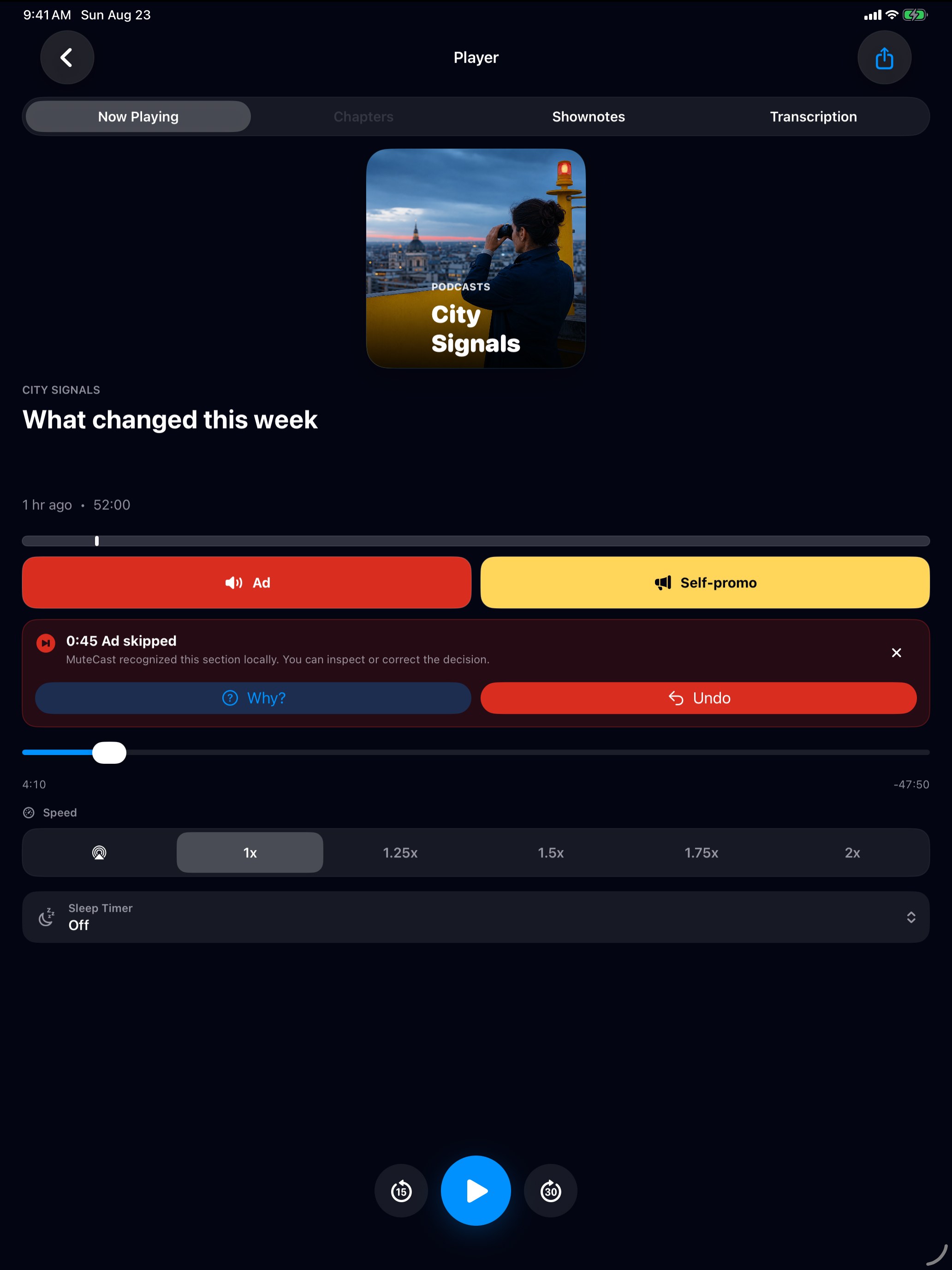 MuteCast ipados App Store screenshot 3