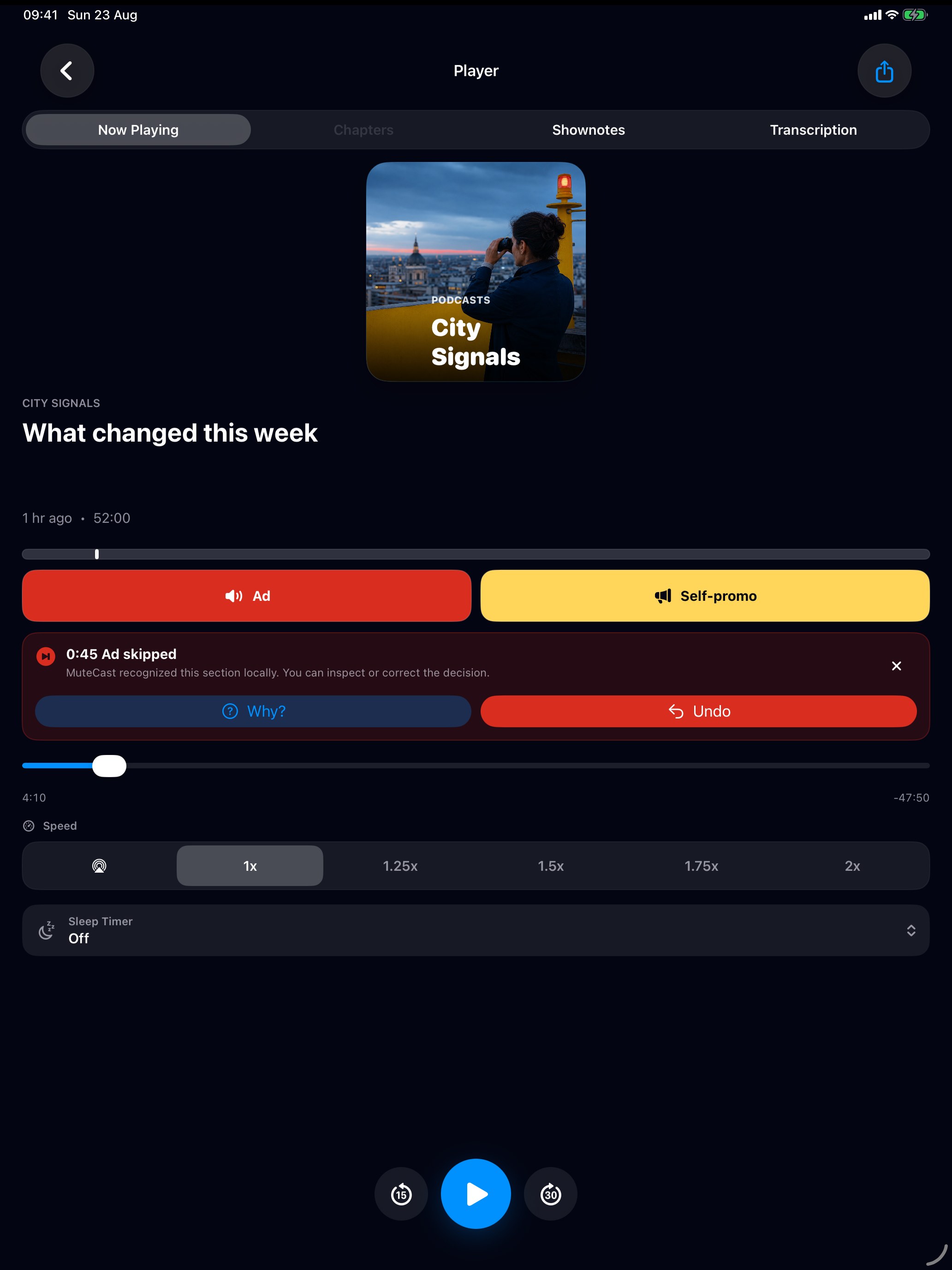 MuteCast ipados App Store screenshot 3