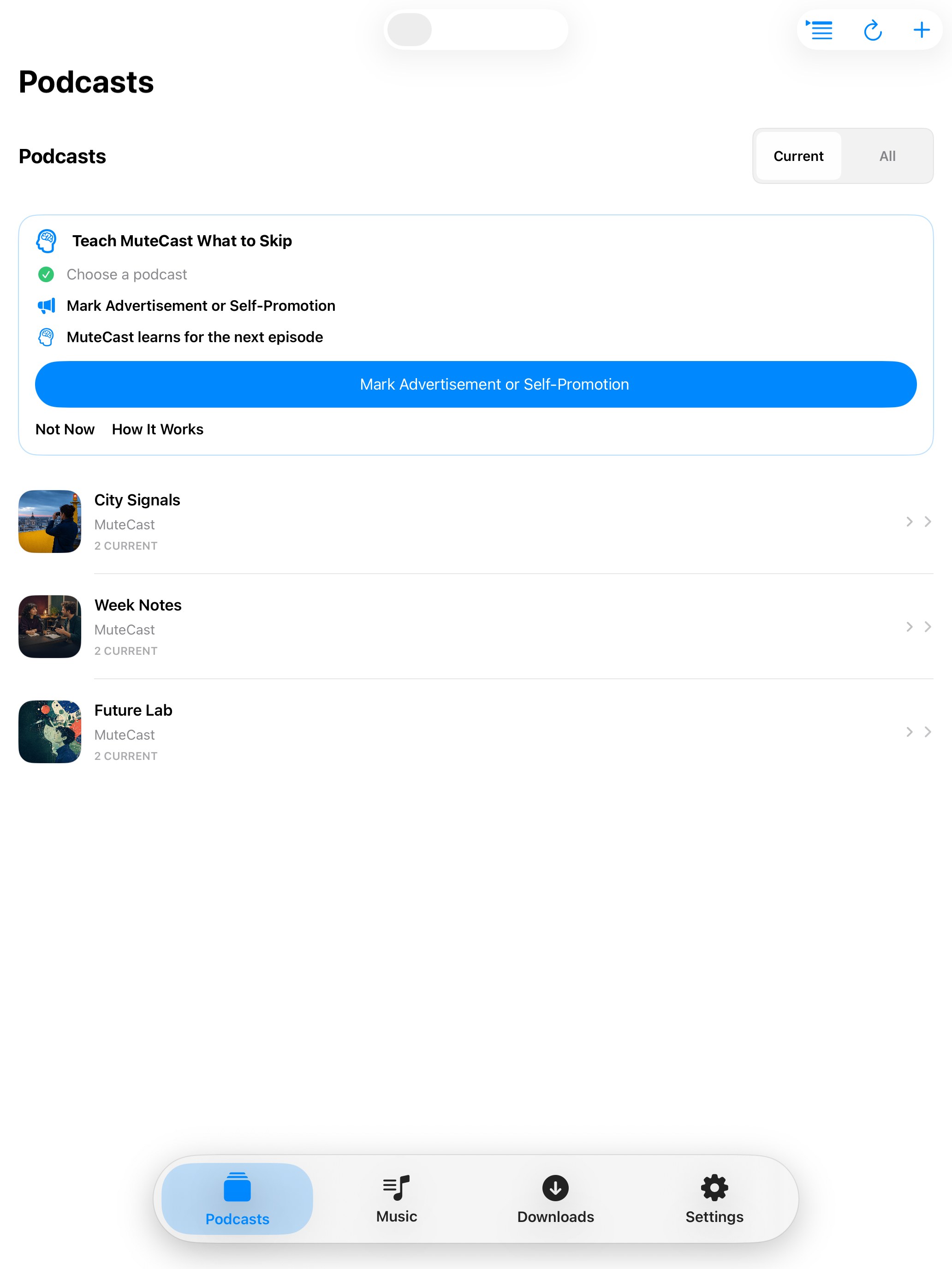 MuteCast ipados App Store screenshot 4