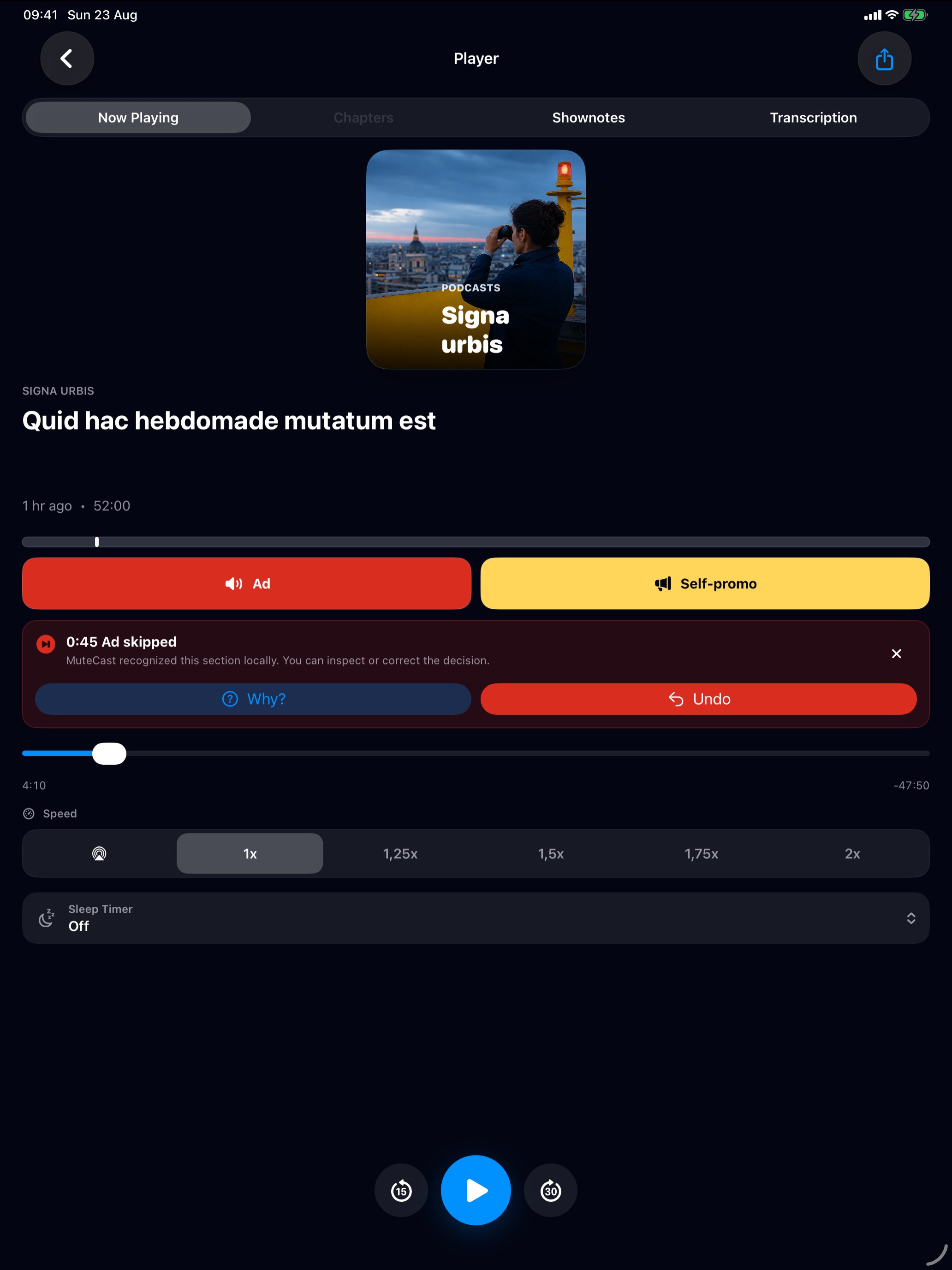 MuteCast ipados App Store screenshot 3