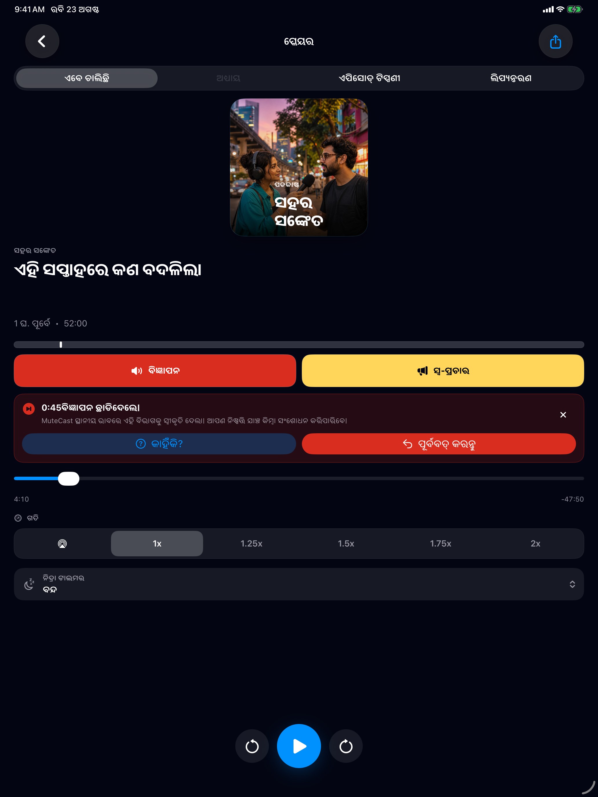 MuteCast ipados App Store screenshot 3