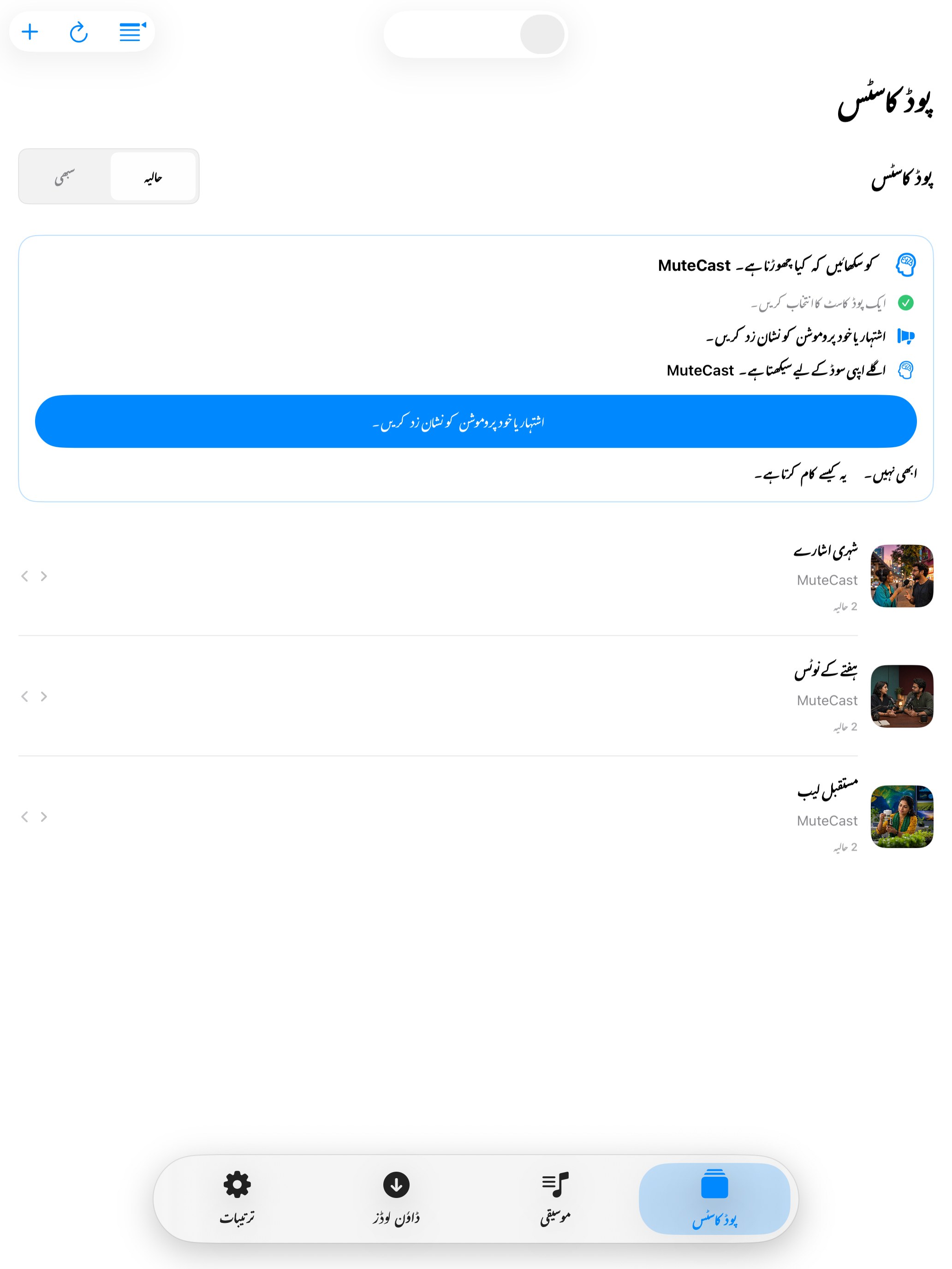 MuteCast ipados App Store screenshot 4