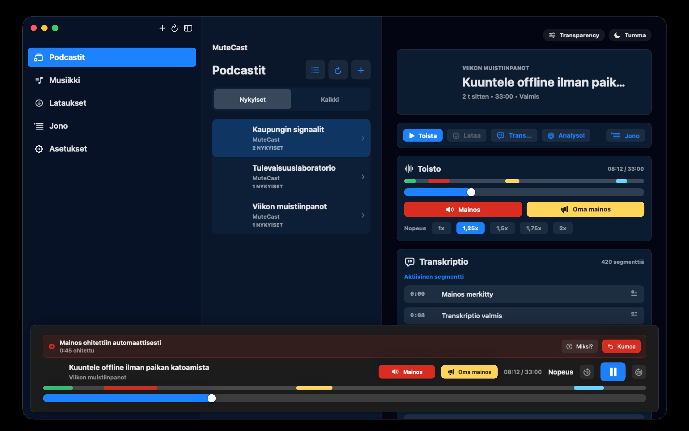 MuteCast macos App Store screenshot 3