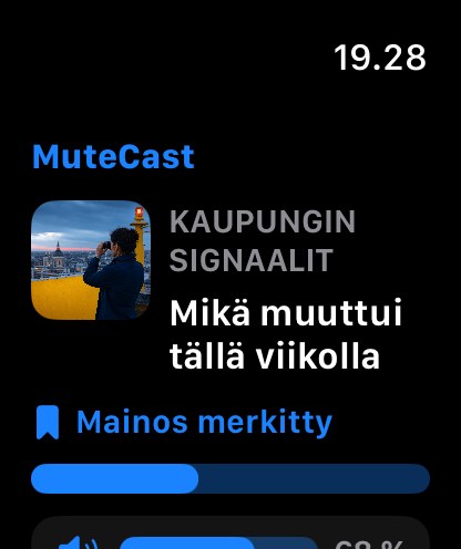 MuteCast watchos App Store screenshot 1