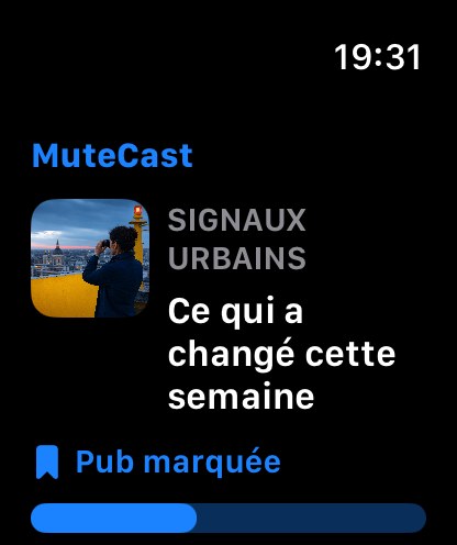 MuteCast watchos App Store screenshot 1