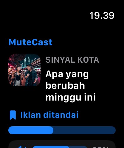 MuteCast watchos App Store screenshot 1