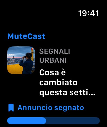 MuteCast watchos App Store screenshot 1