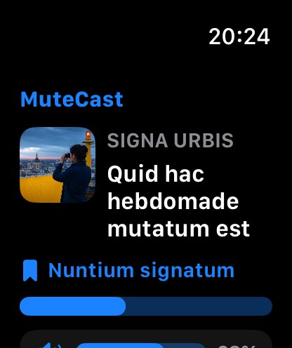 MuteCast watchos App Store screenshot 1