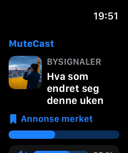 MuteCast watchos App Store screenshot 1
