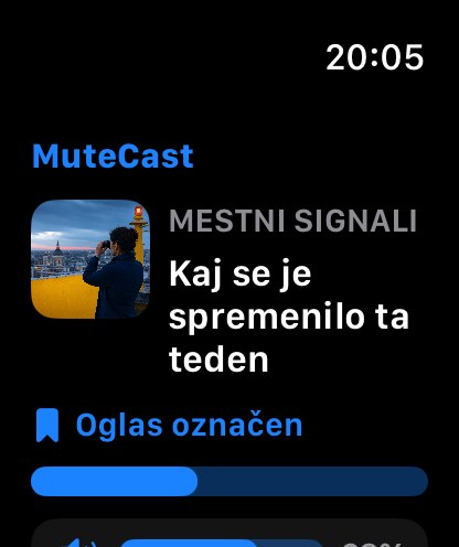 MuteCast watchos App Store screenshot 1