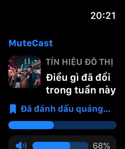 MuteCast watchos App Store screenshot 1