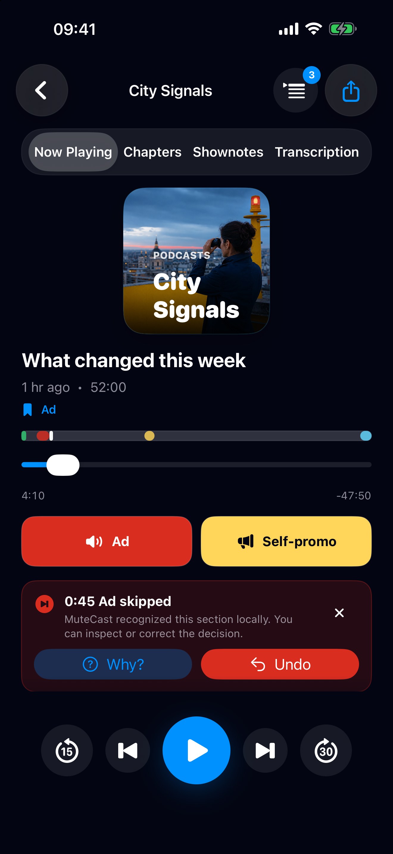 MuteCast ios App Store screenshot 3