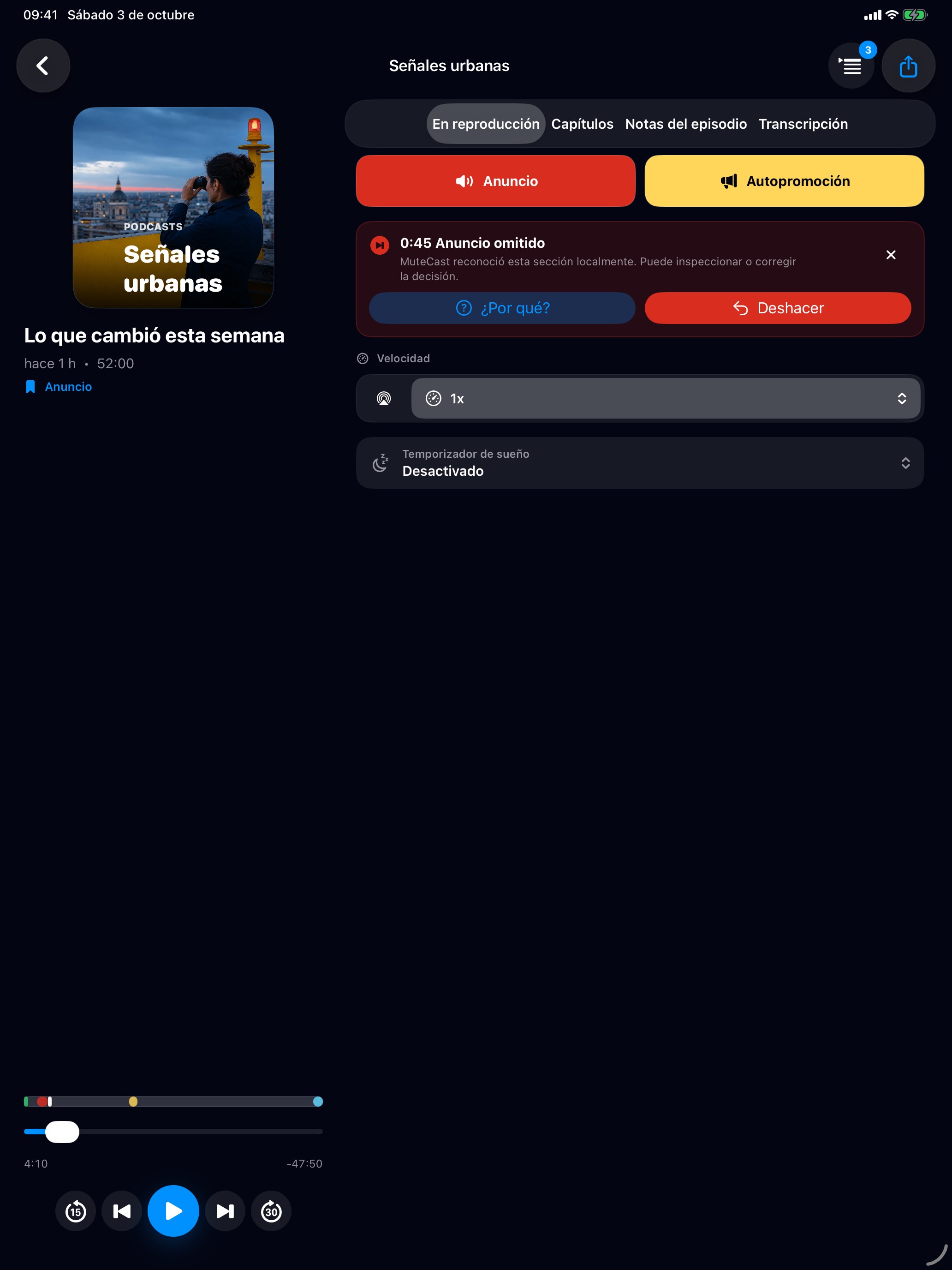 MuteCast ipados App Store screenshot 3