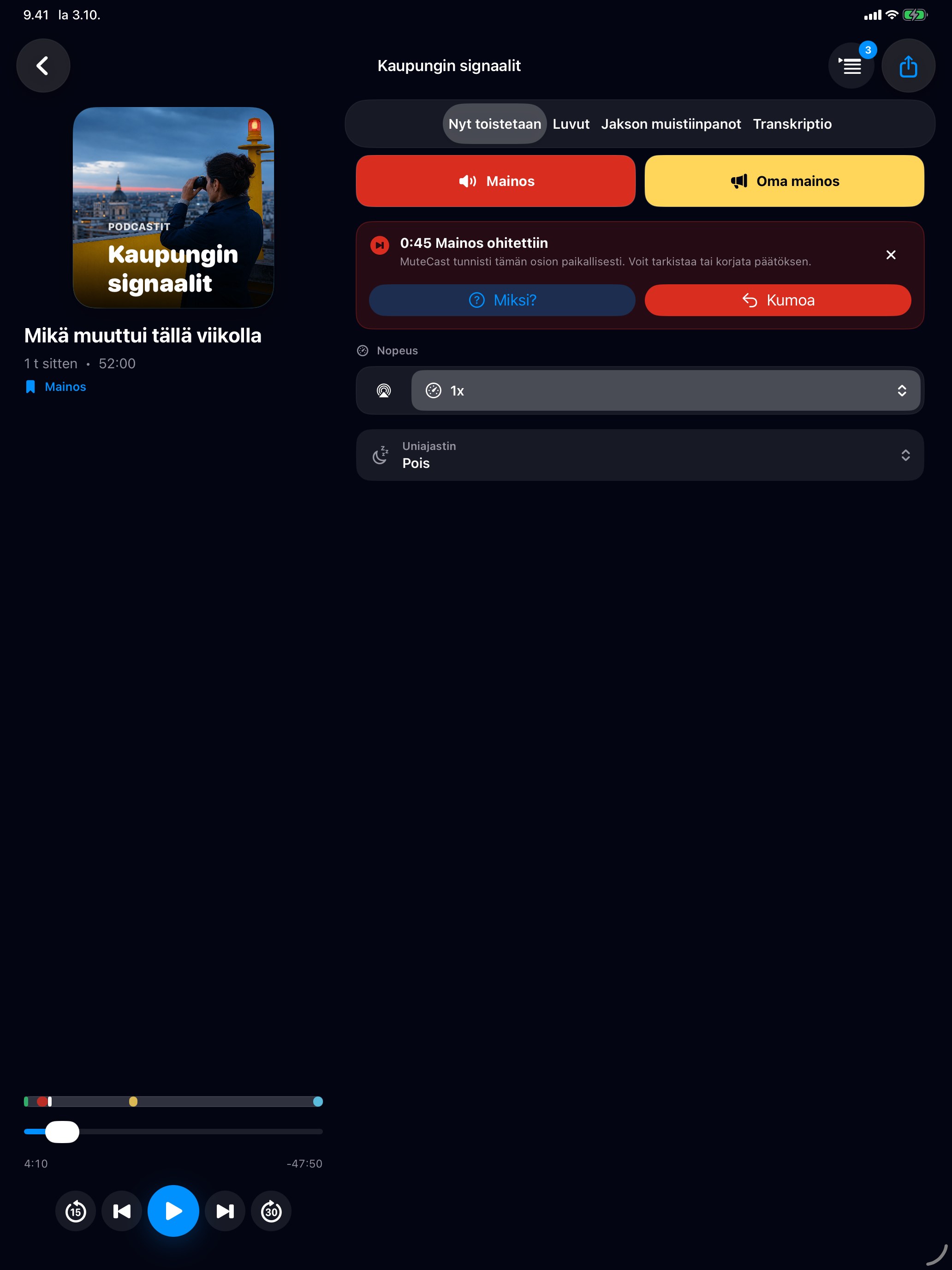 MuteCast ipados App Store screenshot 3