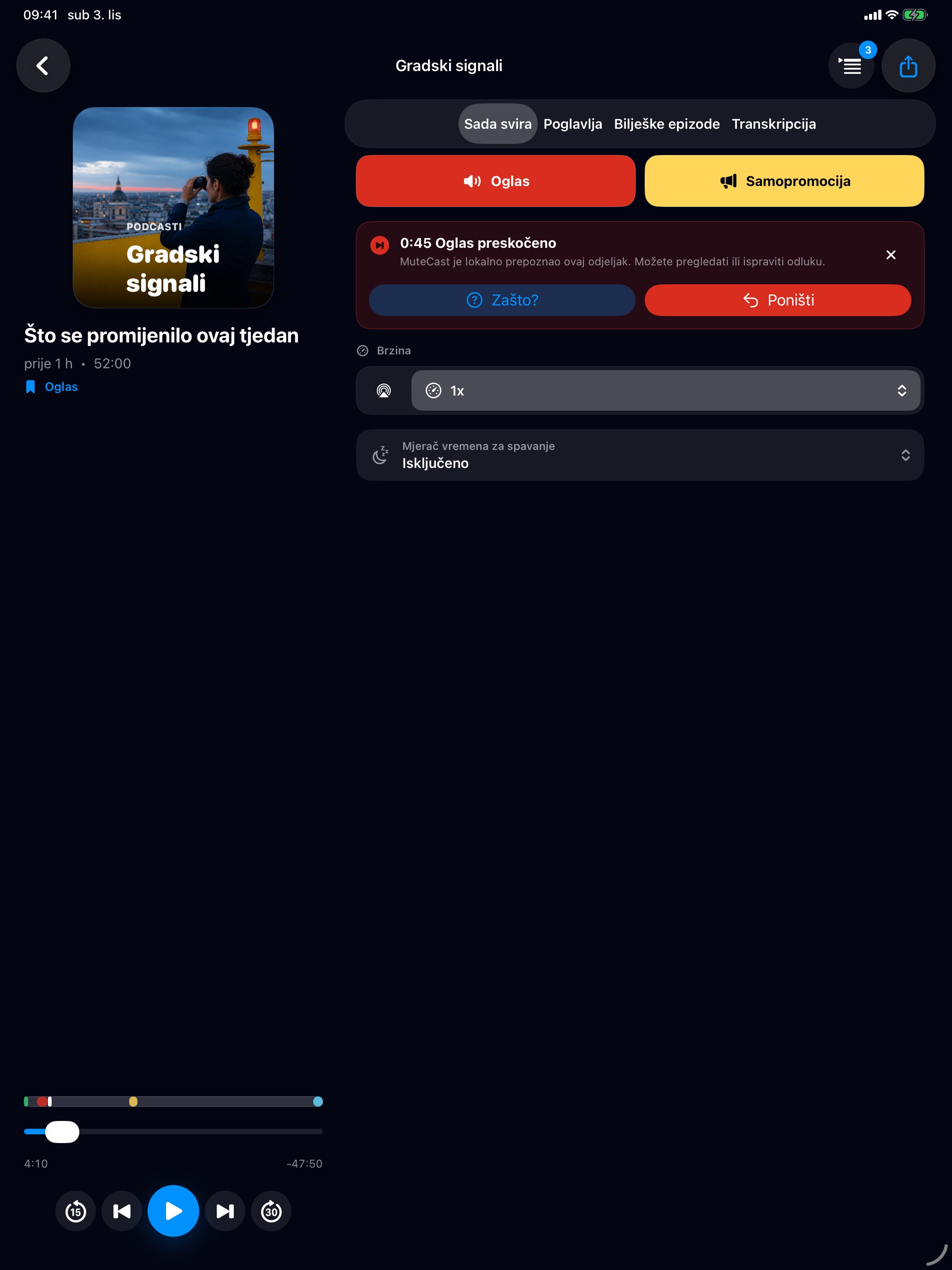 MuteCast ipados App Store screenshot 3