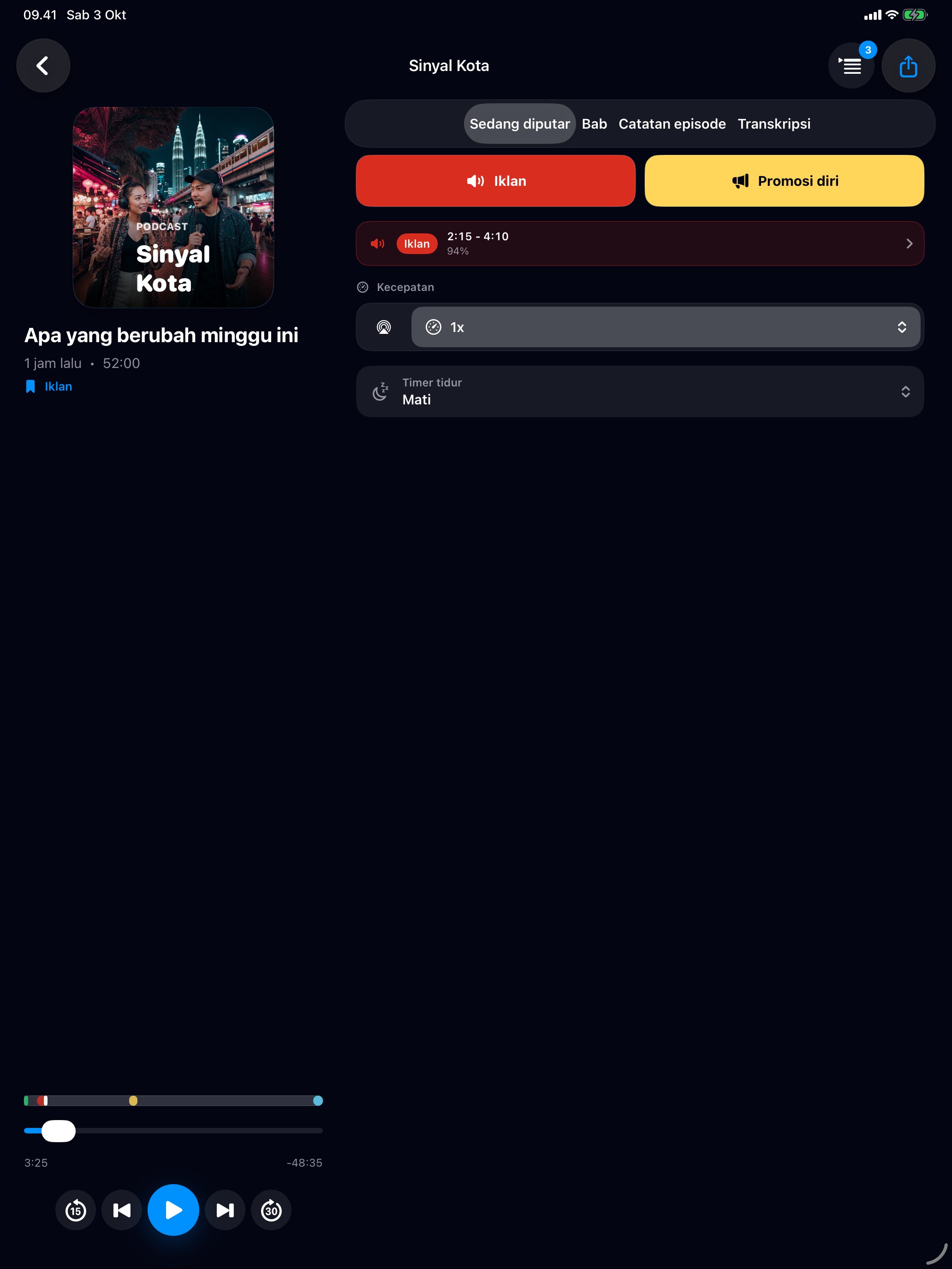MuteCast ipados App Store screenshot 1