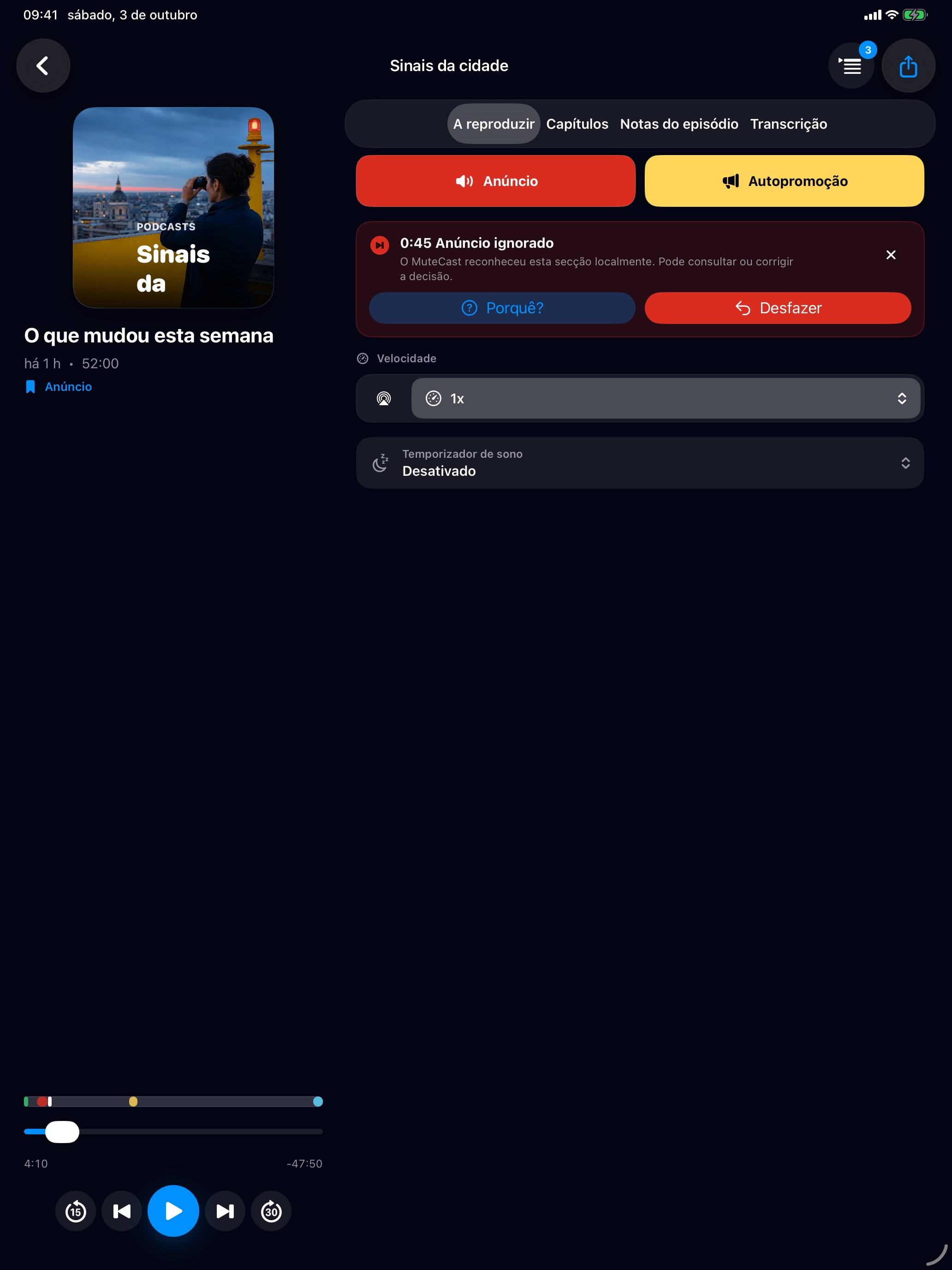 MuteCast ipados App Store screenshot 3