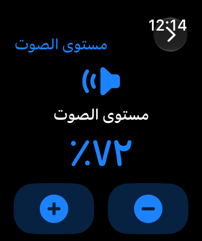 MuteCast Apple Watch screenshot 3: watch 46 volume