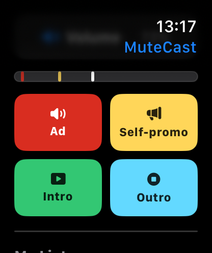 MuteCast Apple Watch screenshot 2: watch 46 controls
