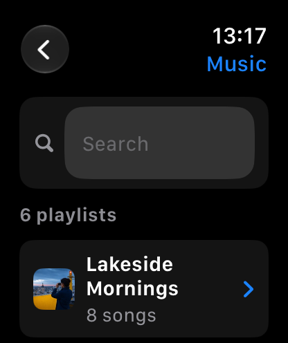 MuteCast Apple Watch screenshot 6: watch 46 music