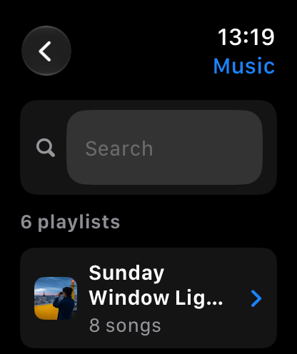 MuteCast Apple Watch screenshot 6: watch 46 music
