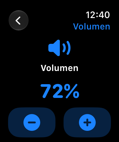 MuteCast Apple Watch screenshot 3: watch 46 volume