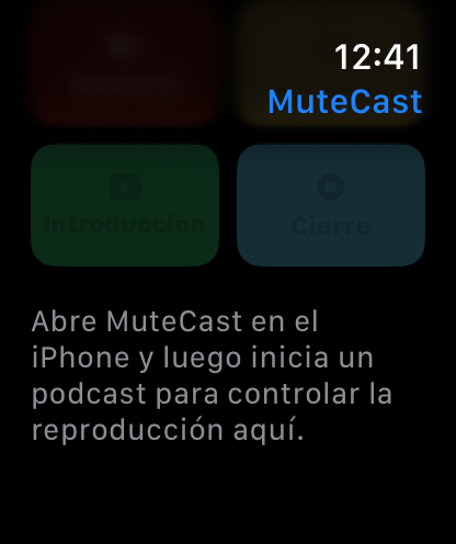 MuteCast Apple Watch screenshot 8: watch 46 sync