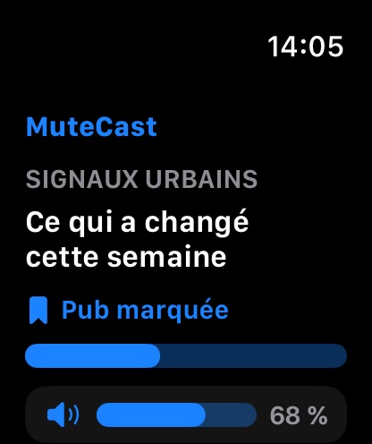 MuteCast watchos App Store screenshot 1