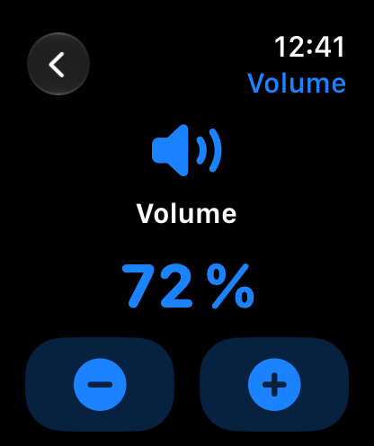 MuteCast Apple Watch screenshot 3: watch 46 volume