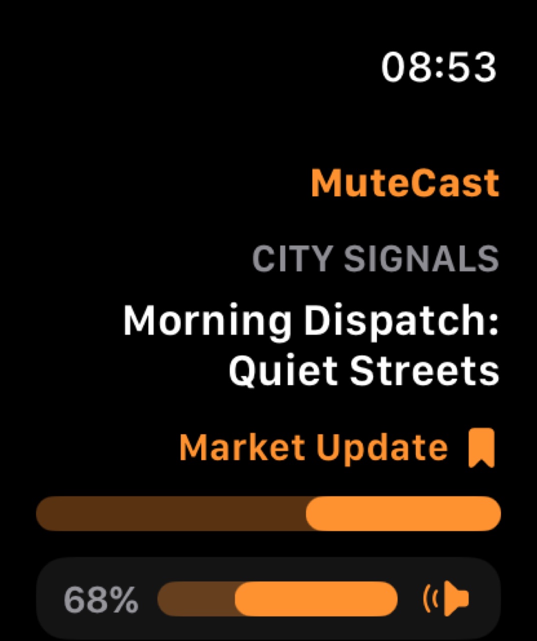 MuteCast watchos App Store screenshot 1