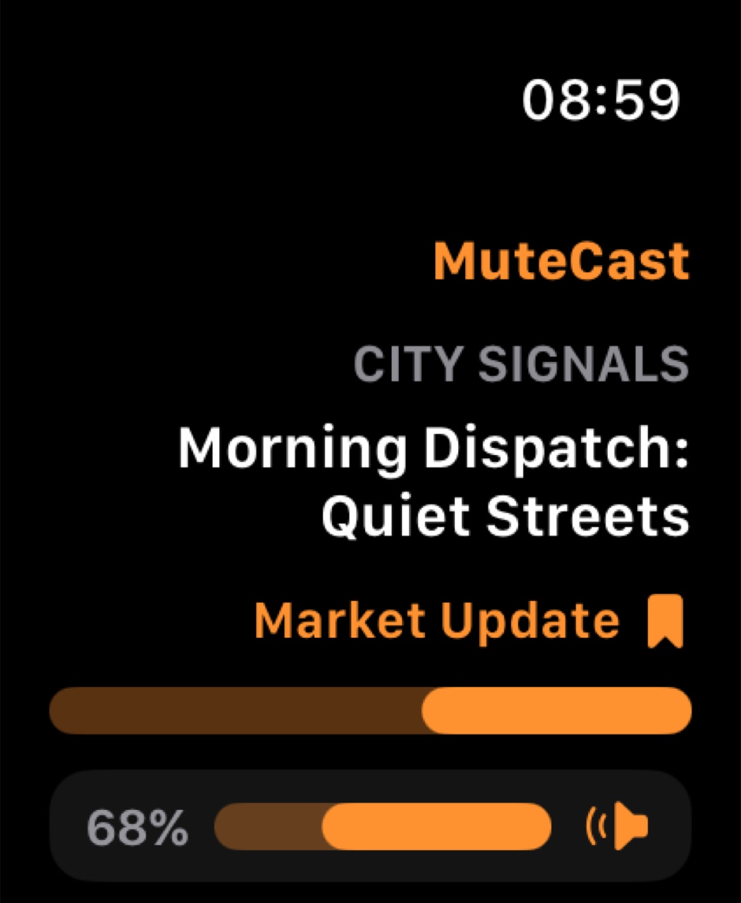 MuteCast watchos App Store screenshot 2