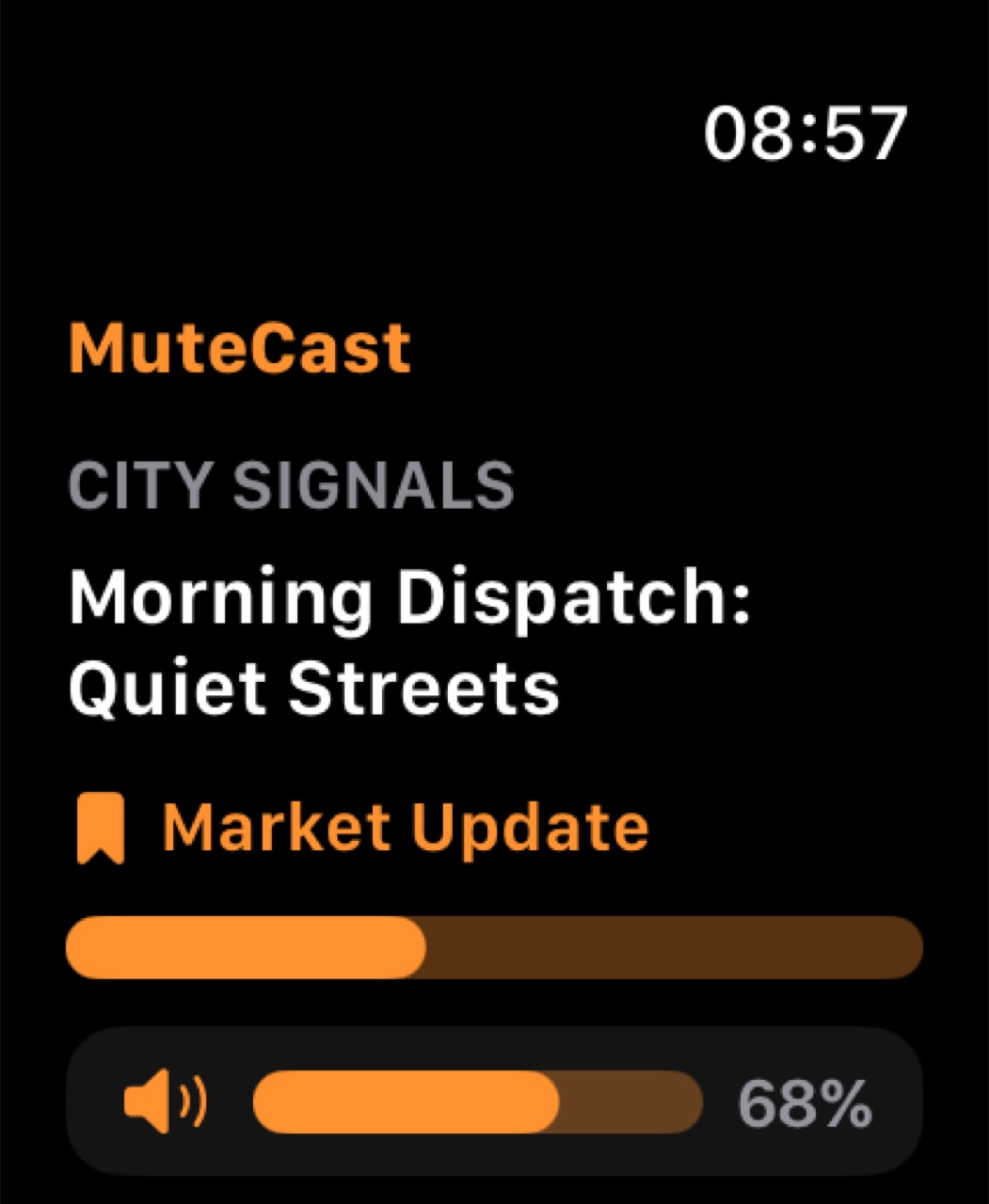 MuteCast watchos App Store screenshot 2
