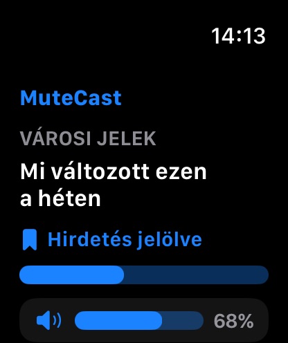 MuteCast watchos App Store screenshot 1