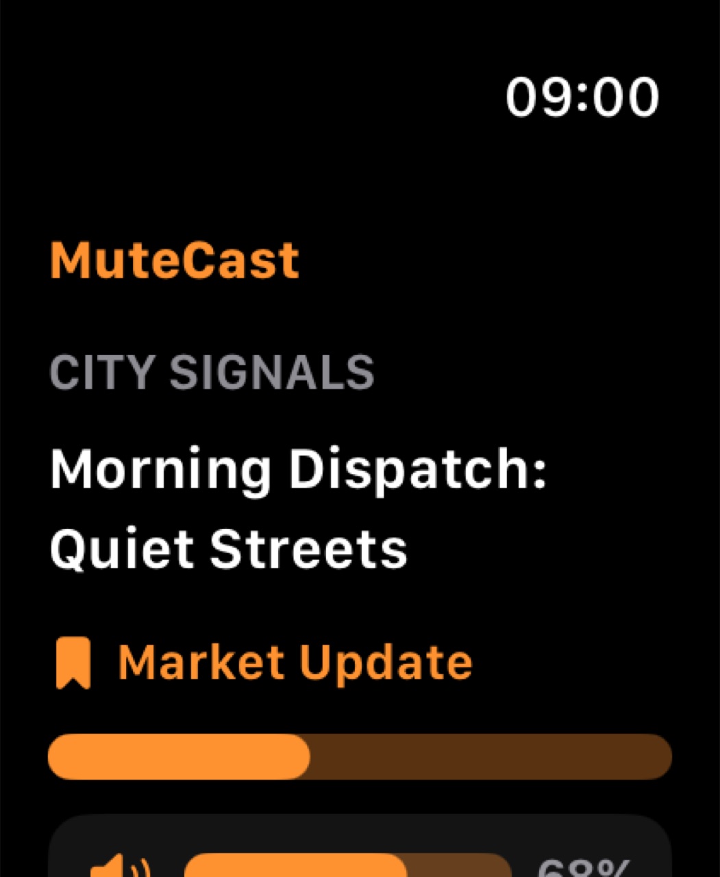 MuteCast watchos App Store screenshot 2