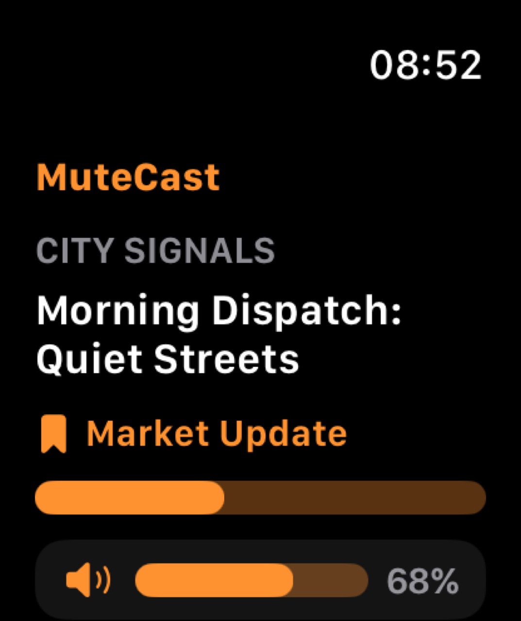 MuteCast watchos App Store screenshot 1