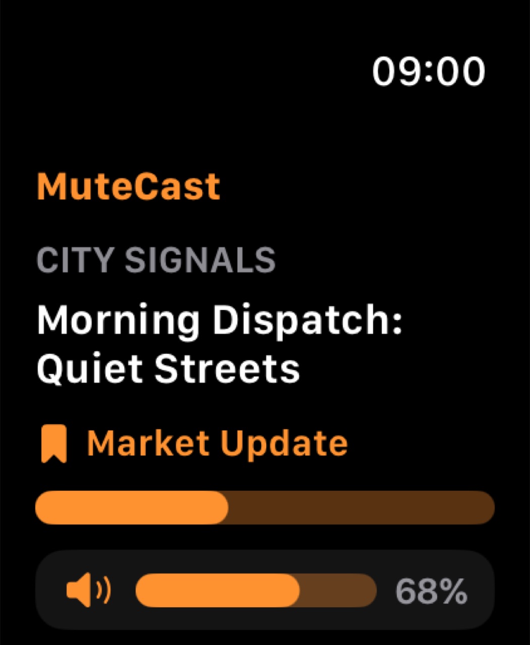 MuteCast watchos App Store screenshot 2