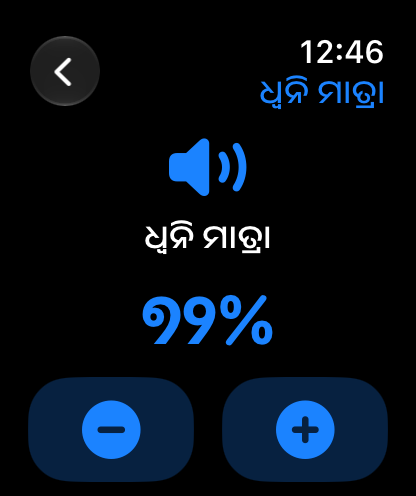 MuteCast Apple Watch screenshot 3: watch 46 volume