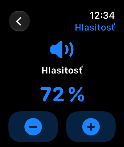 MuteCast Apple Watch screenshot 3: watch 46 volume