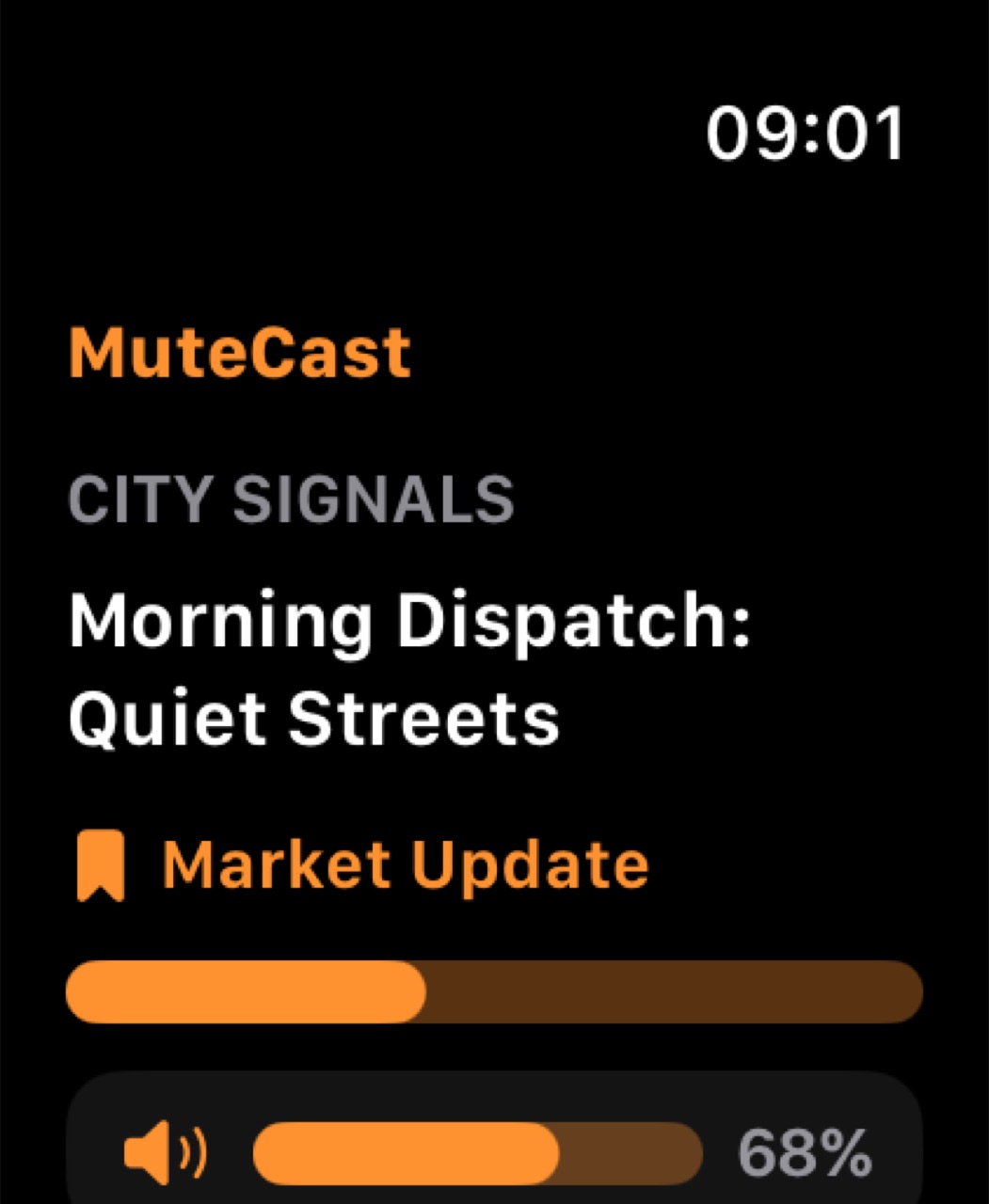 MuteCast watchos App Store screenshot 2