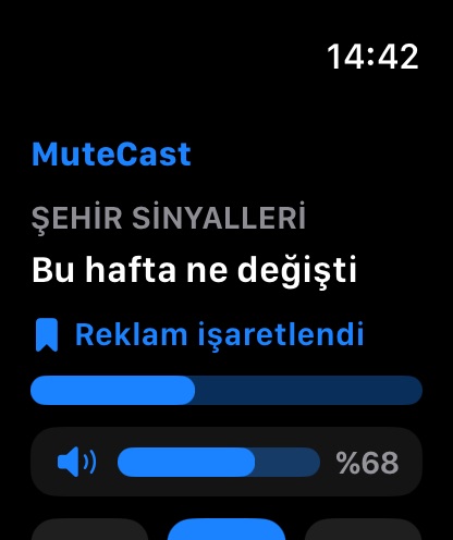 MuteCast watchos App Store screenshot 1