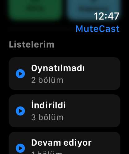 MuteCast Apple Watch screenshot 5: watch 46 library