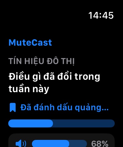 MuteCast watchos App Store screenshot 1