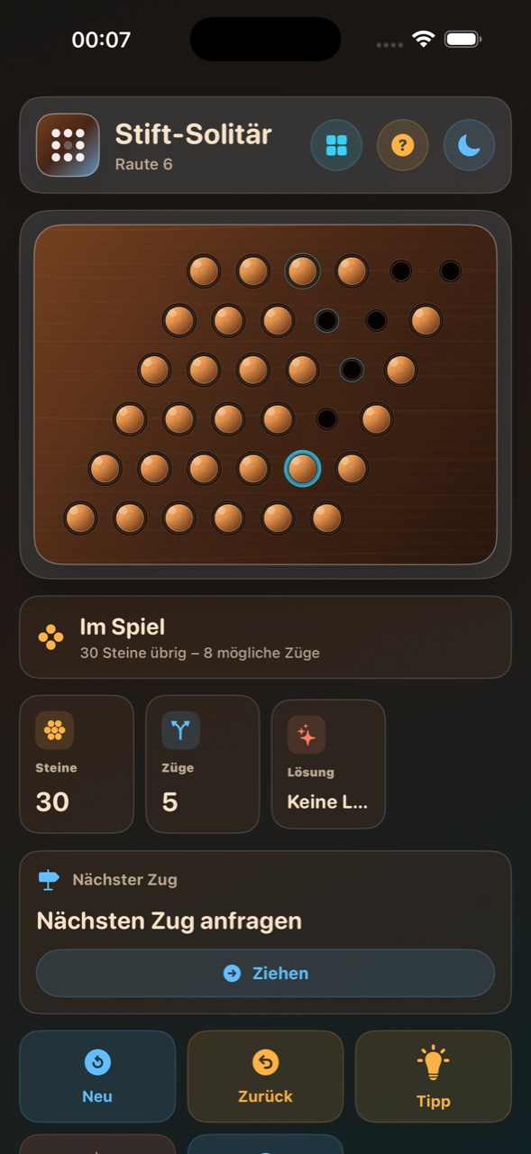 Wood Peg Solitaire ios App Store screenshot 5