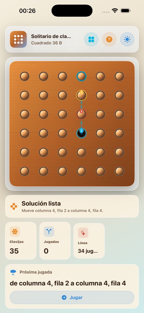 Wood Peg Solitaire ios App Store screenshot 10